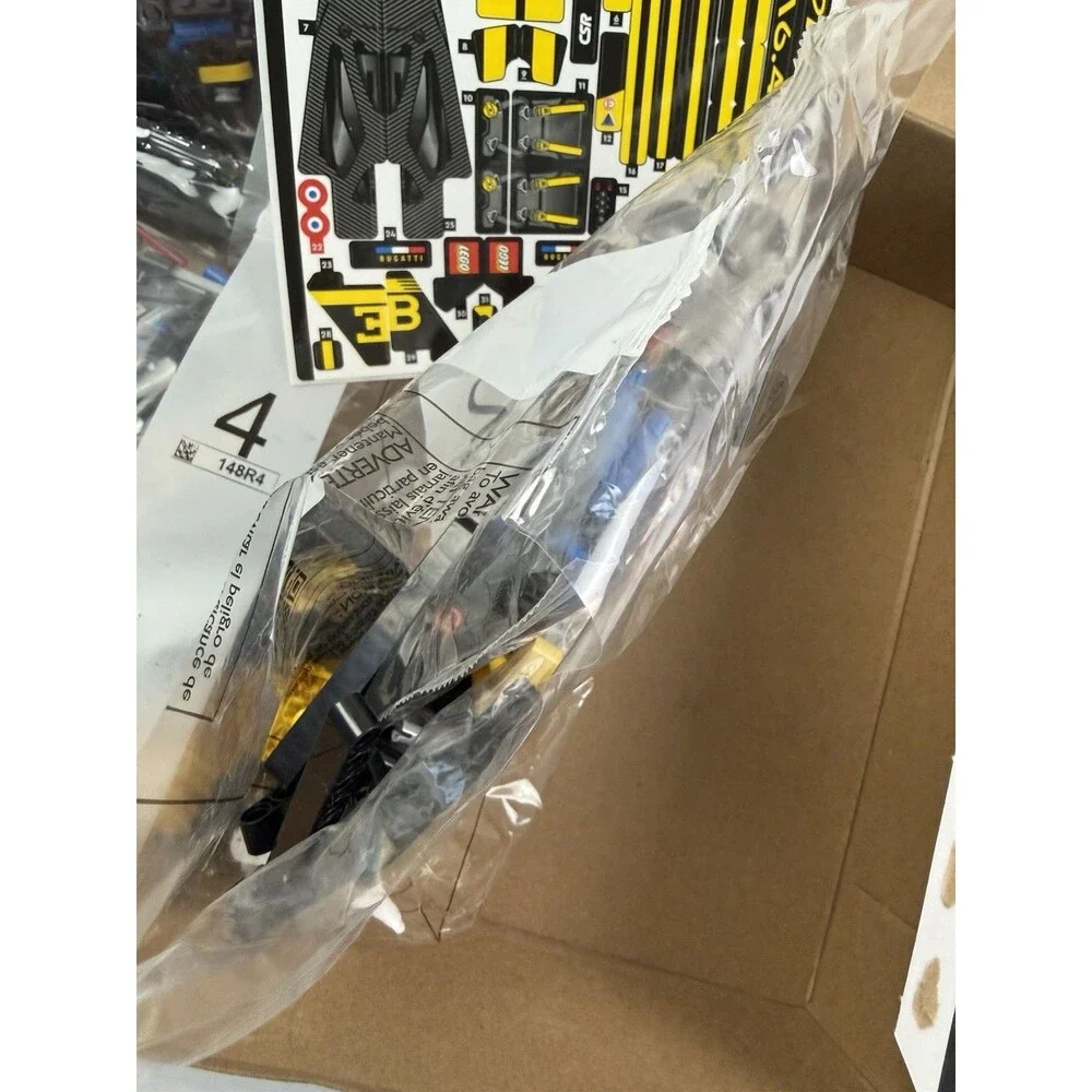LEGO 42151 Technic Bugatti Bolide Technic Incomplete Set Race Car -No Manual Box